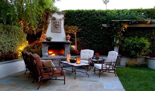 outdoor stone fireplaces