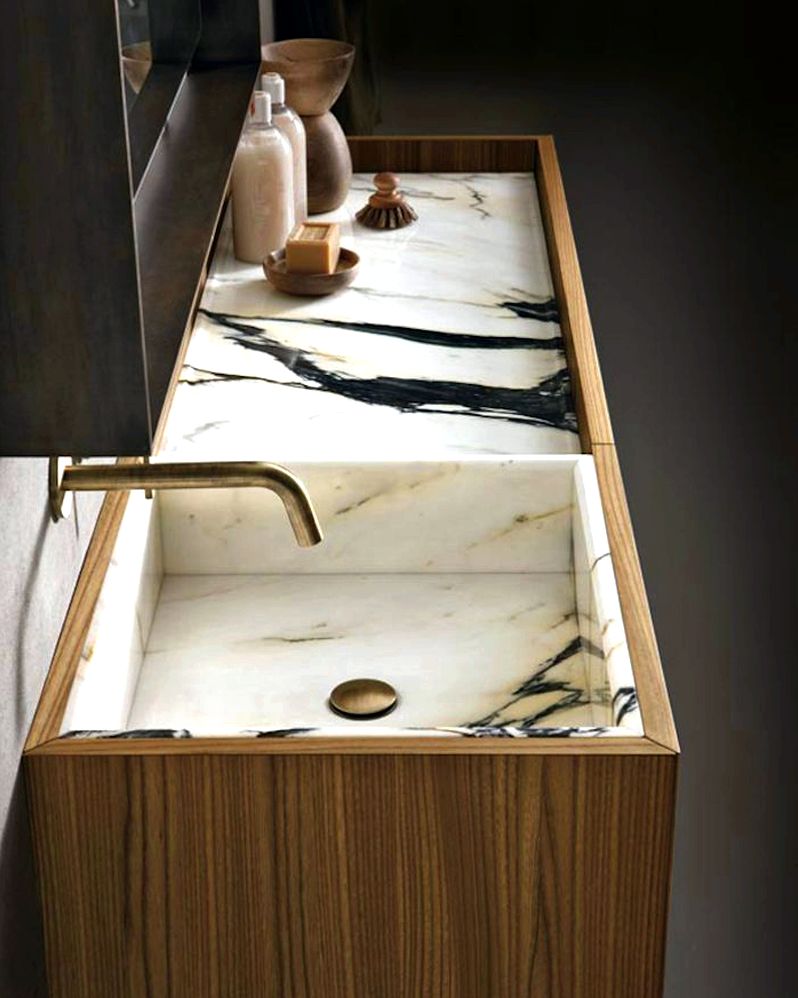 S028PW-P Natural Stone Sink - Petrified Wood