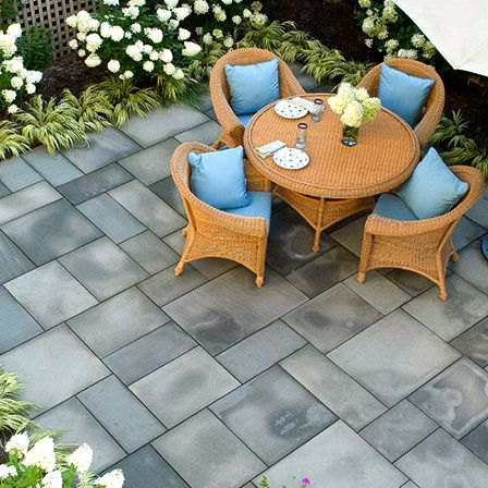 Advantages of man-made concrete or cement stone, tile, brick, cobblestone and pavers created using molds color lots