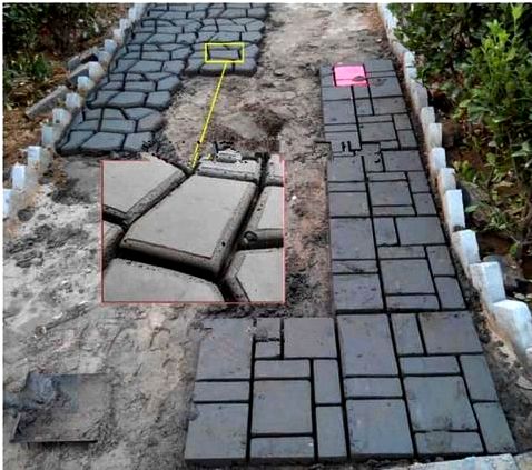 Advantages of man-made concrete or cement stone, tile, brick, cobblestone and pavers created using molds Some make use of