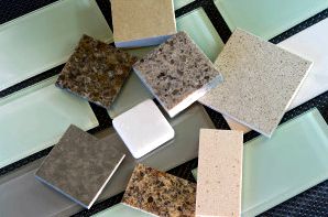 Backsplash Tiles And Quartz Countertop Samples