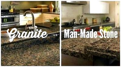 Granite versus man-made stone ll should also read