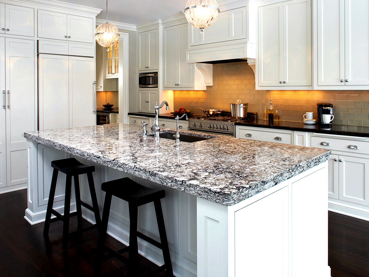 Granite versus. quarta movement countertops the bathroom or kitchen