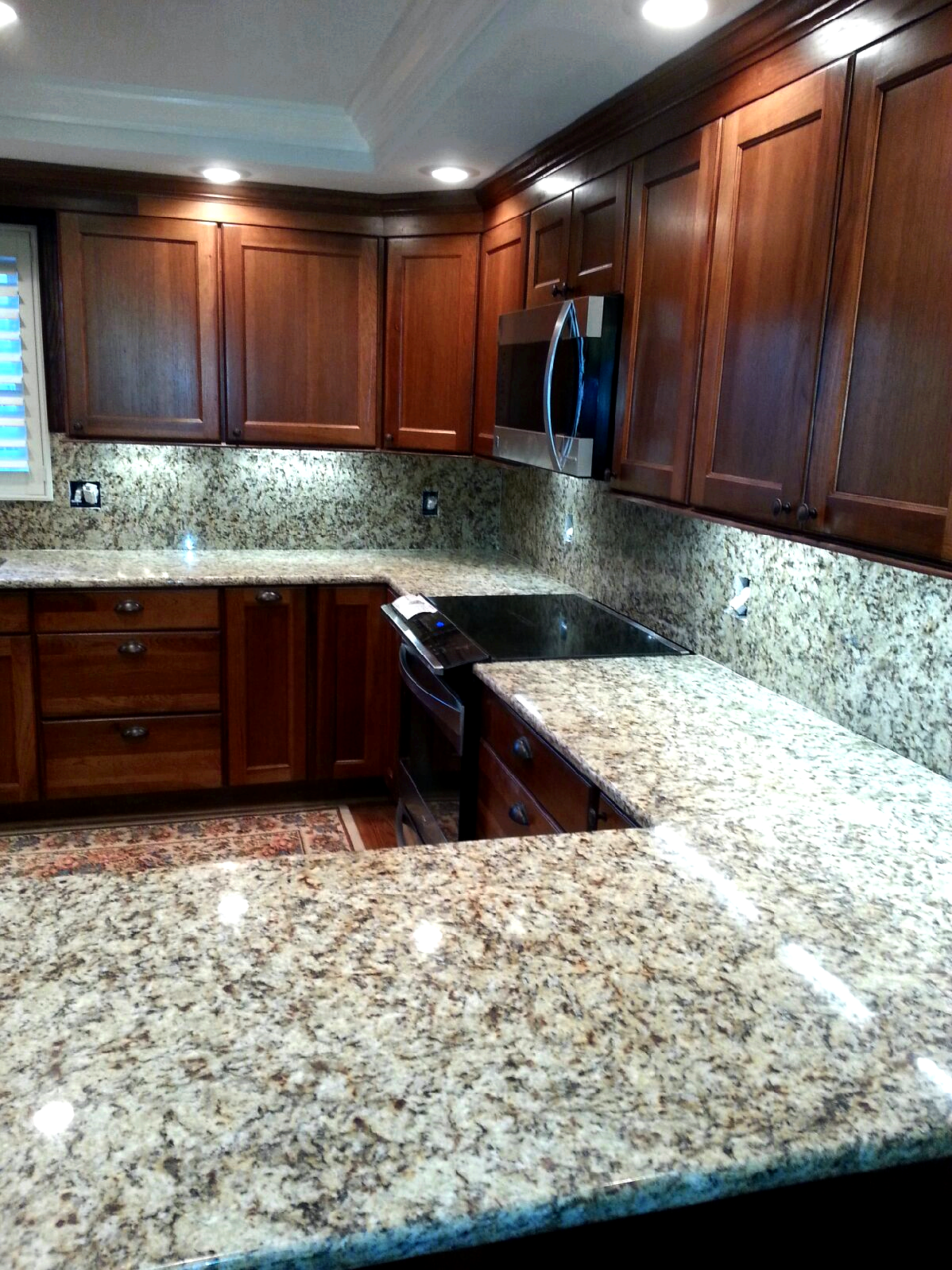 How are granite countertops made mid-air