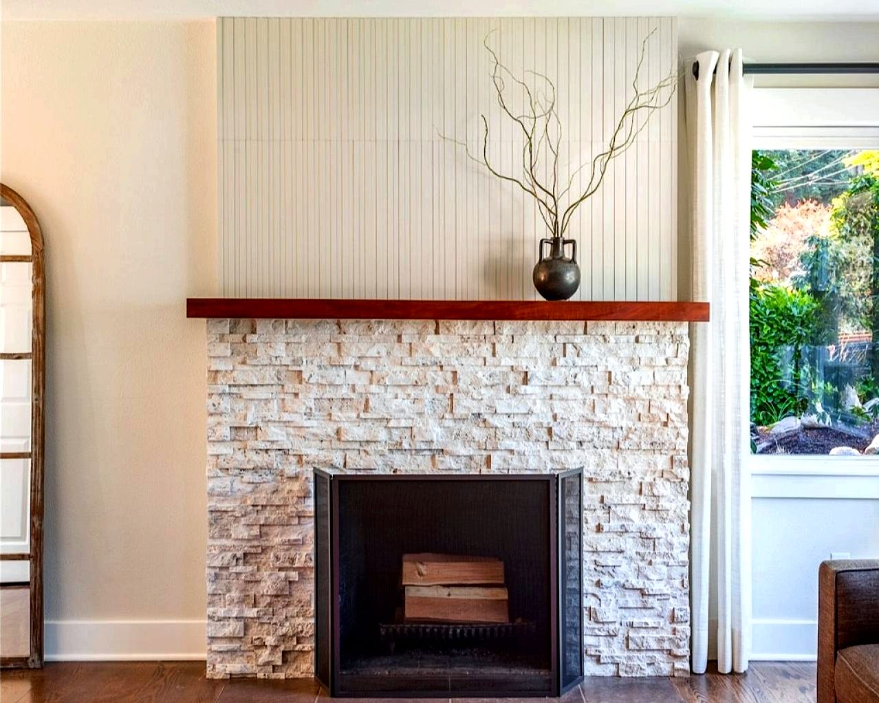 Stone hearth cleaning tips moisten the smoke stain by