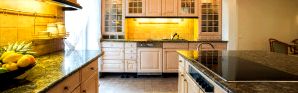 Granitic Countertop In Kitchen