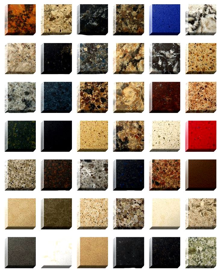 Quarts countertops color variations